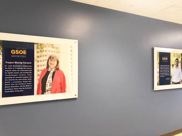 Sproul Hall Stairwell has been repainted by Facilities Services 